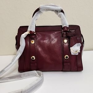 Michael Kors Collins Stud Medium Leather  Satchel